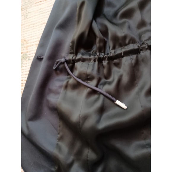 Theory Liquid Twill Drape Jacket Navy Size 4 NWT $475 Blazer Drawstring Waist - Picture 15 of 16